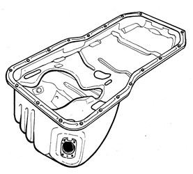 Engine Sump Pan - 2L With Hole