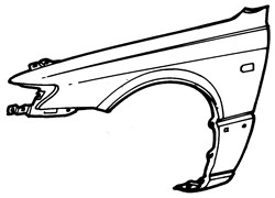 Toyota Camry 1996-2001 Front Wing