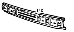 Vauxhall Calibra 1990-1993 Front Bumper Carrier/Reinforcement