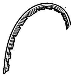 Volkswagen Beetle 1953-1979 Wing Strip (Plastic)