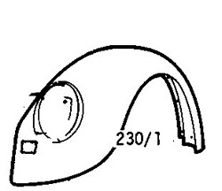 Volkswagen Beetle 1960-1967 Front Wing (1200 &1300 & 1500 Models/1960-1967)