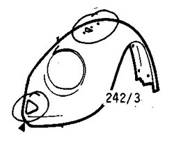 Volkswagen Beetle 1973-1974 Front Wing 1303 (1973-1974)