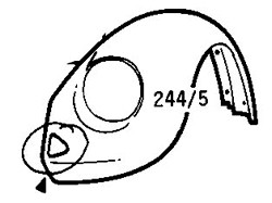 Volkswagen Beetle 1974-1985 Front Wing 1303 (1974-1985)
