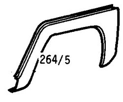 Volkswagen Transporter 67-72 Front Wheel Arch (Skin)