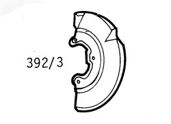 Volkswagen Transporter 91-97 Front Brake Disc Back Plate