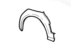 Volkswagen Golf 1974-1983 Rear Wheel Arch