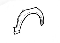 Volkswagen Golf 1974-1983 Rear Wheel Arch