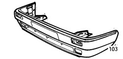Volkswagen Golf Mk2 1989-1991 Front Bumper - Black Texture