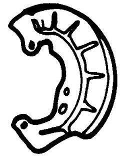 Front Brake Disc Back Plate Rh