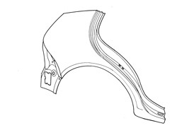Volkswagen Golf 1998-2003 Rear Quarter Panel