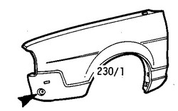 Volkswagen Passat Estate 1980-1988 Front Wing L/H