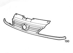 Volkswagen Sharan 1995-1999 Front Grille