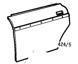 Volvo 240 Series 1974-1983 Door Skin (Rear)