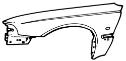 Volvo S70/V70 1996-2000 Front Wing R/H