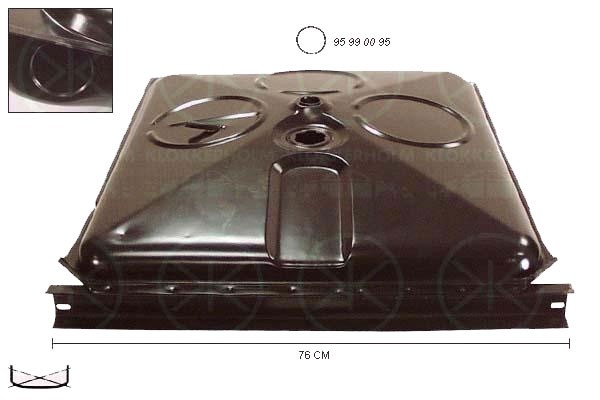 Volkswagen LT 1978-1996 Fuel Tank (Single Rear Wheel/1978-1996)