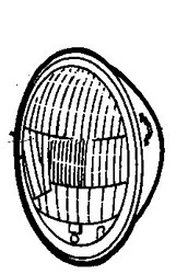 AUSTIN H/Lamp Unit 7 Headlamp Unit - 7 Inch Round -  Side Lamp Housing