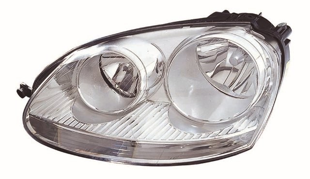 Volkswagen Golf/Jetta Mk5 2004-2010 Headlamp Halogen Chrome Type (Not GTi Models)