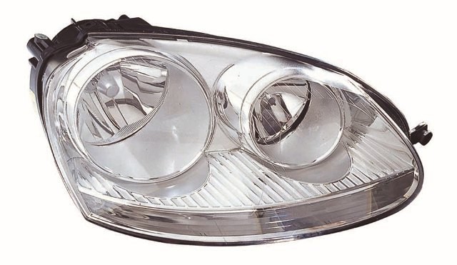 Volkswagen Golf/Jetta Mk5 2004-2010 Headlamp Halogen Chrome Type (Not GTi Models)