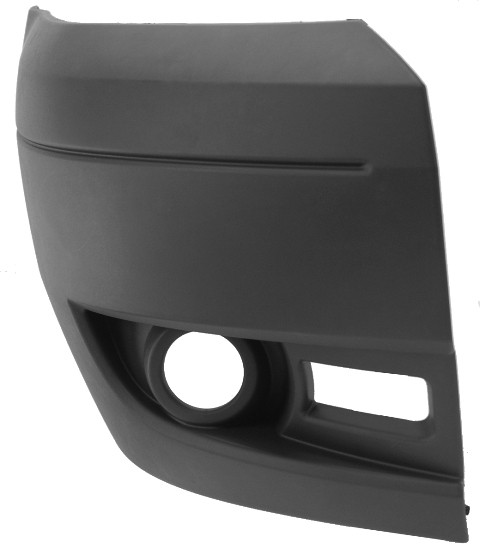 Ford Transit Mk7 2006-2014 Front Bumper Outer Light Grey Section With Lamp Holes R/H