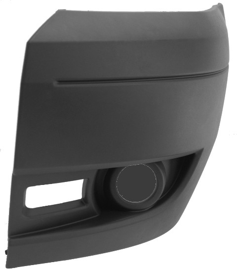 Ford Transit Mk7 2006-2014 Front Bumper Outer Section - No Lamp Holes - Light Grey L/H