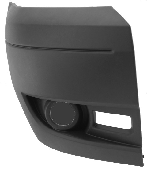 Ford Transit Mk7 2006-2014 Front Bumper Outer Section - No Lamp Holes - Light Grey R/H