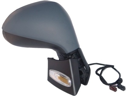 Peugeot 207 2007-2009 Door Mirror Electric Heated Manual Fold Type With Primed Cover