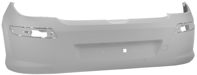 Rear Bumper No Sensor Holes - Primed (Standard Models)