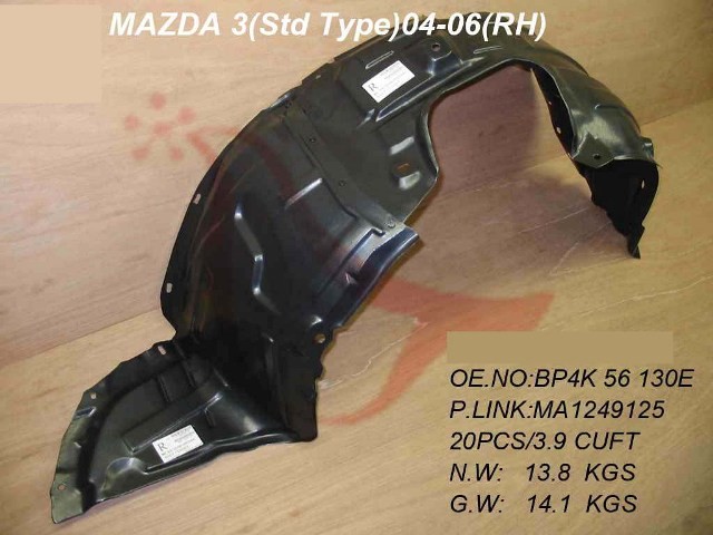 Front Wing Splashguard - RH