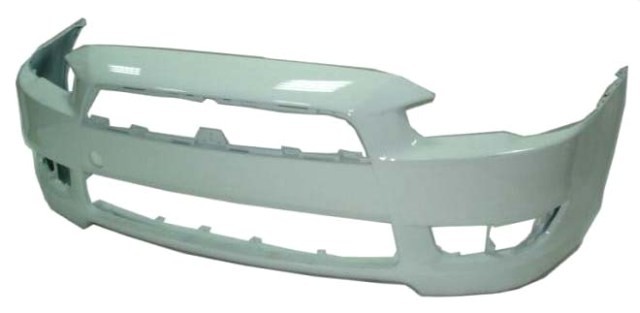 Mitsubishi Lancer 2008-2014 Front Bumper No Wash Jet Holes - Primed (Not Evo X Models)