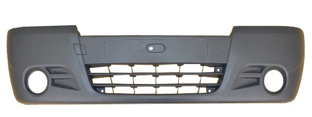 Front Bumper With Lamp Holes - Black