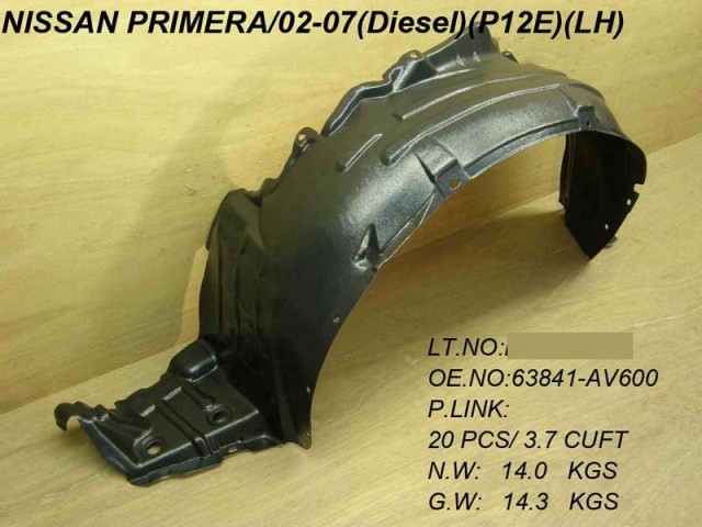 Ft Wing Splashguard Diesel LH