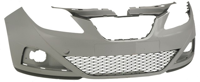 Seat Ibiza 2008-2012 Front Bumper No Wash Jet Holes - Primed (Not FR Models)