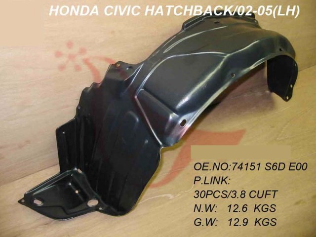 Front Wing Splashguard L/H