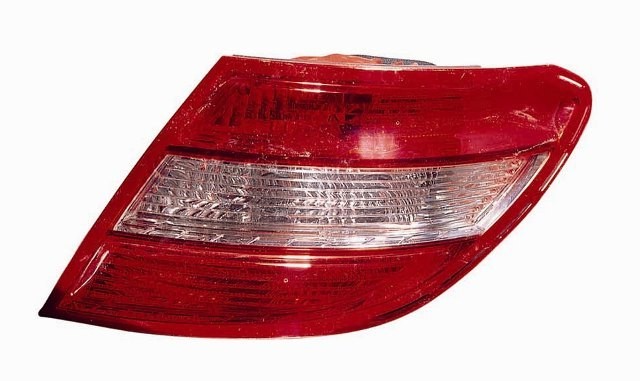 Mercedes C-Class 2007-2011 Saloon Rear Lamp (Red/Clear) R/H