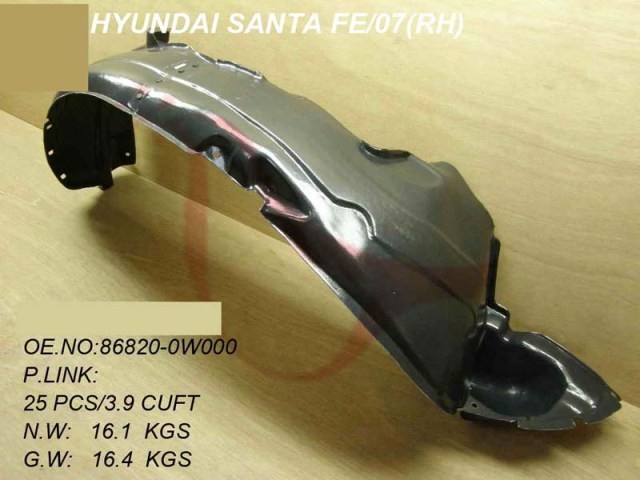 Hyundai Santa-Fe 2006-2010 Front Wing Splashguard