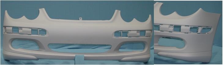 Mercedes C-Class Coupe 01-04 Front Bumper (No Wash Jet Holes) (2001-2004)