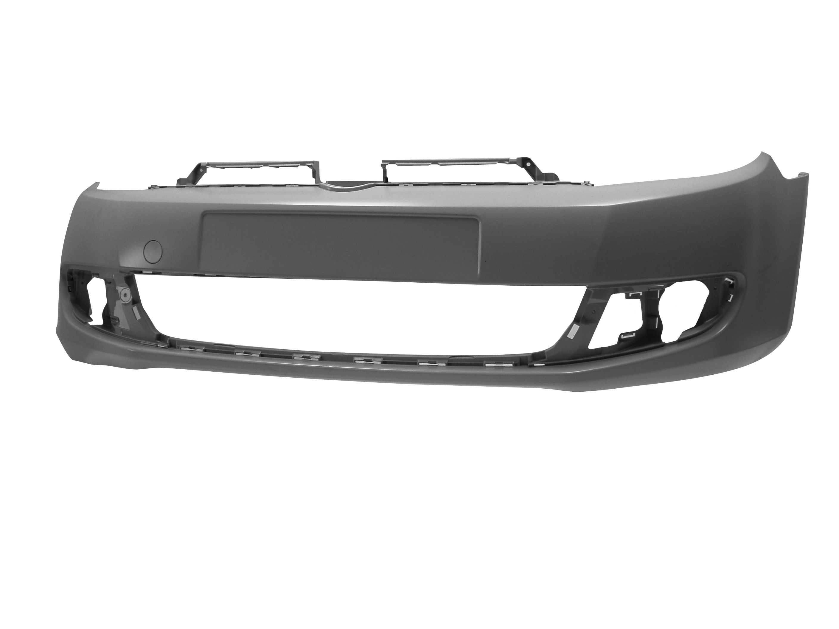 Volkswagen Golf Mk6 2009-2012 Front Bumper No Wash Jet or Sensor Holes - Primed (Standard Models)
