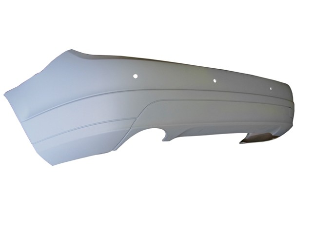 Mercedes C-Class 2007- Saloon Rear Bumper (With Sensor Holes/SE Models)
