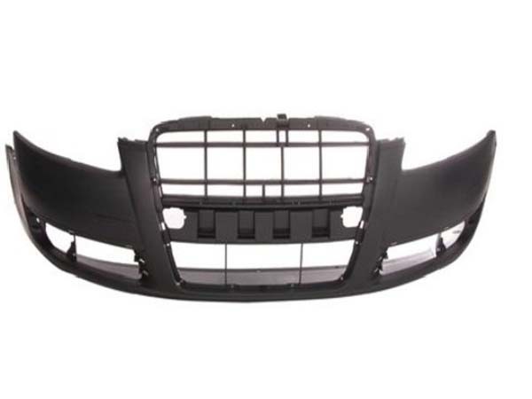 Audi A6 2005-2009 Front Bumper No Wash Jet or Sensor Holes - Primed (Not S Line Models)