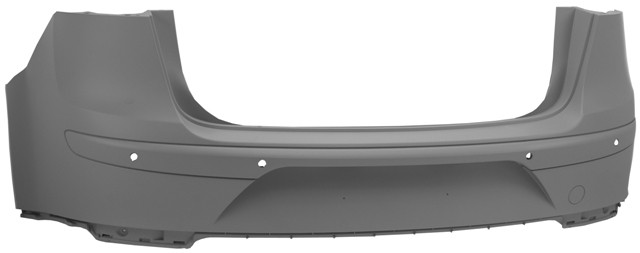 Seat Altea XL 2007-2009 Rear Bumper (With Sensor Holes)