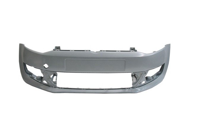 Volkswagen Polo 2009-2014 Front Bumper No Wash Jet Holes - Primed (Standard Models)