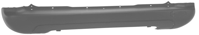 Rear Bumper Centre Black Section - No Sensor or Moulding Holes