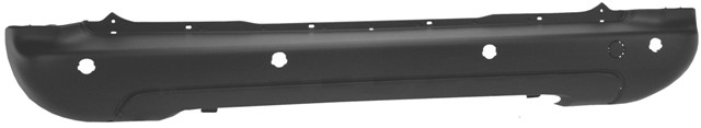 Rear Bumper Centre Black Section With Sensor Holes - No Moulding Holes