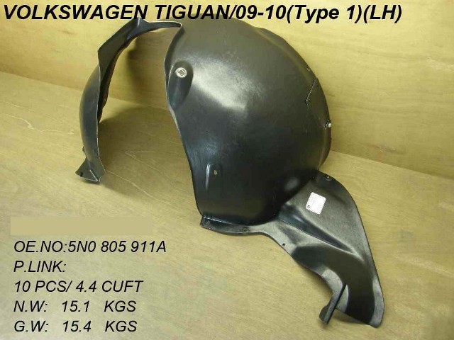 Volkswagen Tiguan 2008- Front Wing Splashguard (Not Escape Models)