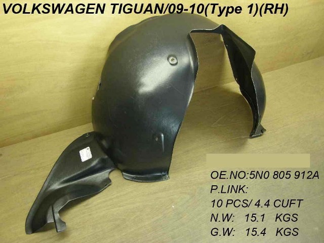 Volkswagen Tiguan 2008- Front Wing Splashguard (Not Escape Models)