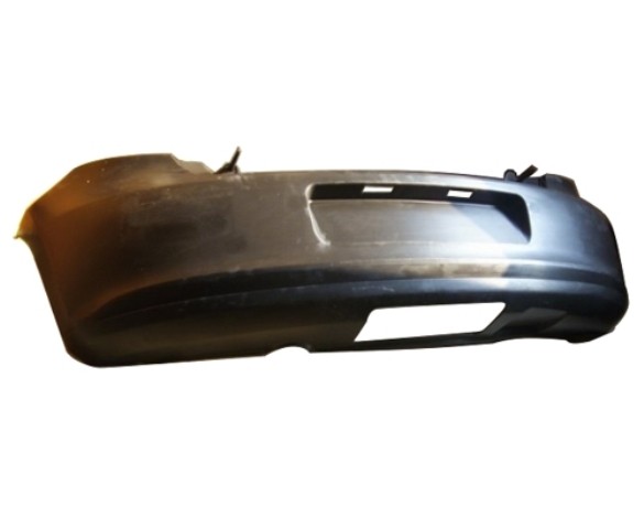 Volkswagen Polo 2009-2014 Rear Bumper No Sensor Holes - No Exhaust Trim - Primed (Not Bluemotion)