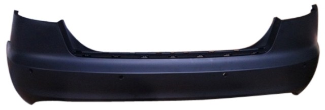 Audi A6 2009- Standard Rear Bumper (With Sensor Holes/Not S-Line Models)