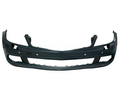 Mercedes C-Class 2007-2011 (W204) Front Bumper With Wash Jet Holes & Sensor Holes