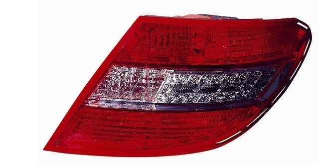 Mercedes C-Class 2007- Saloon Rear Lamp (Red & Smoked/LED Type)