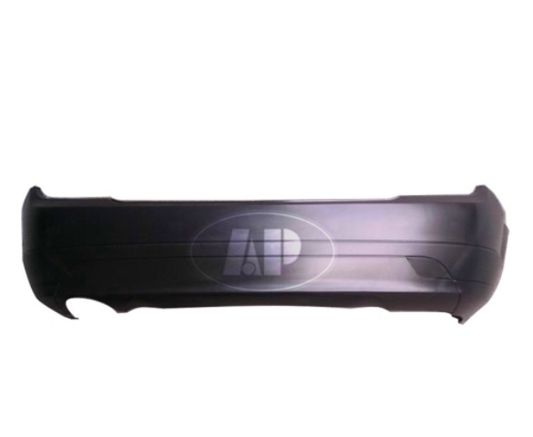 Mercedes C Class 2007- Saloon Rear Bumper (No Sensor Holes/SE Models)